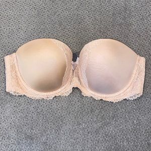 Victoria’s Secret Dream Angels Nude Strapless Bra 32DD